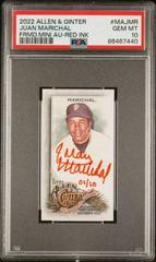 Juan Marichal [Red Ink] #MA-JMR Baseball Cards 2022 Topps Allen & Ginter Mini Autographs Prices