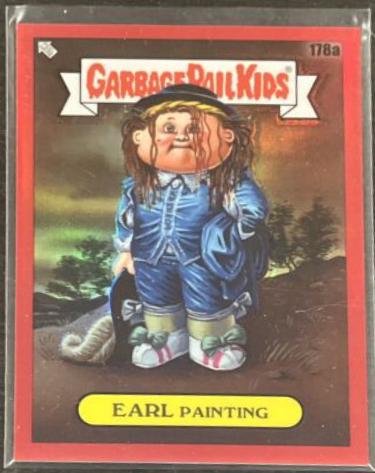 EARL Painting [Red Refractor] #178a 2022 Garbage Pail Kids Chrome