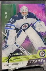 Connor Hellebuyck [Green] #ES-CH Hockey Cards 2021 Upper Deck Synergy Exceptional Stars Prices