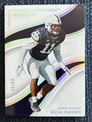 Micah Parsons #35 Football Cards 2023 Panini Immaculate Collection Collegiate Prices