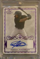 Jasson Dominguez [Purple] #A-JD1 Baseball Cards 2020 Leaf Trinity Autographs Prices