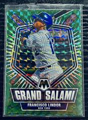 Francisco Lindor [Green] #GS-5 Baseball Cards 2022 Panini Mosaic Grand Salami Prices