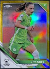 Ewa Pajor [Gold Refractor] Soccer Cards 2021 Topps Chrome UEFA Women’s Champions League Prices