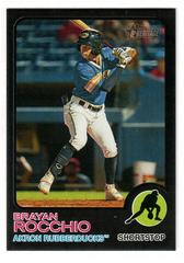 Brayan Rocchio [Black] #4 Baseball Cards 2022 Topps Heritage Minor League Prices