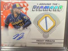 Freddy Peralta [Orange] #ADR-FP Baseball Cards 2023 Topps Pristine Around the Diamond Autograph Relic Prices