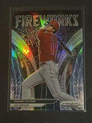 Shohei Ohtani [Silver Prizm] Baseball Cards 2022 Panini Prizm Fireworks Prices