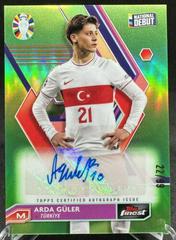 Arda Guler [Neon Green Refractor] #BCA-AG Soccer Cards 2023 Topps Finest Road to UEFA EURO Autograph Prices