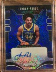 Jordan Poole [Blue Shimmer] Basketball Cards 2019 Panini Prizm Rookie Signatures Prices