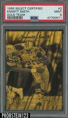 Emmitt Smith Football Cards 1995 Panini Select Certified Gold Team Prices