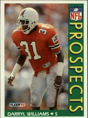 Darryl Williams #451 Football Cards 1992 Fleer Prices