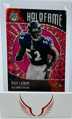 Ray Lewis [Pink Fluorescent] Football Cards 2021 Panini Mosaic HoloFame Prices