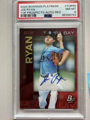 Joe Ryan [Autograph Red] #TOP-50 Baseball Cards 2020 Bowman Platinum Top Prospects Prices