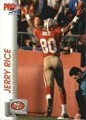 Jerry Rice Football Cards 1992 Pro Set Prices