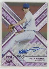 Dean Kremer [Autograph Aspirations Purple] #137 Baseball Cards 2018 Panini Elite Extra Edition Prices