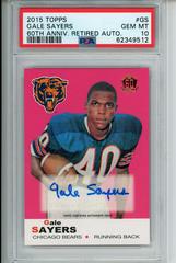 Gale Sayers Football Cards 2015 Topps 60th Anniversary Retired Autograph Prices