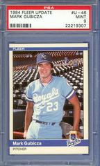 Mark Gubicza #U-46 Baseball Cards 1984 Fleer Update Prices