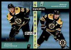 David Pastrnak, Brad Marchand #SD-14 Hockey Cards 2021 Upper Deck Synergy Synergistic Duos Stars Prices
