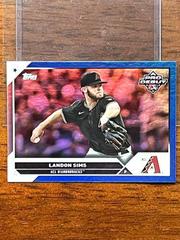 Landon Sims [Blue] #PD-100 Baseball Cards 2023 Topps Pro Debut Prices