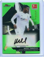 Breel Embolo [Green Refractor] Soccer Cards 2020 Topps Finest Bundesliga Autographs Prices