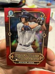 Spencer Jones [Red] #DPP-19 Baseball Cards 2023 Bowman Draft Picks & Prospects Prices