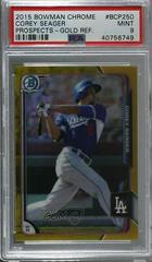 Corey Seager [Gold Refractor] Baseball Cards 2015 Bowman Chrome Prospects Prices