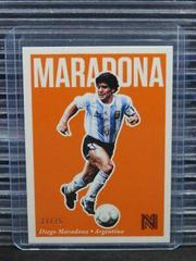 Diego Maradona [Orange] Soccer Cards 2017 Panini Nobility Prices