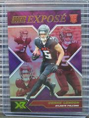 Drake London [Purple] #RXP-6 Football Cards 2022 Panini XR Rookie Expose Prices