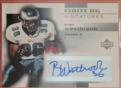 Brian Westbrook #FS-BW Football Cards 2004 Upper Deck Finite Signatures Prices