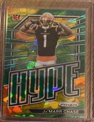Ja'Marr Chase [Green Ice] #H-6 Football Cards 2022 Panini Prizm Hype Prices