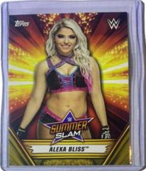 Alexa Bliss [Gold] Wrestling Cards 2019 Topps WWE SummerSlam Prices