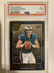 Carson Strong [1st Down] #111 Football Cards 2022 Panini Zenith Prices