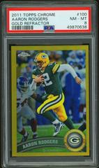 Aaron Rodgers [Gold Refractor] #100 Football Cards 2011 Topps Chrome Prices