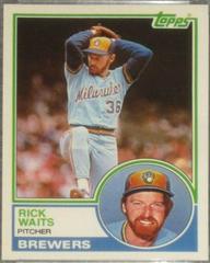 Rick Waits #123T Baseball Cards 1983 Topps Traded Prices