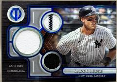 Aaron Judge [Blue] Baseball Cards 2024 Topps Tribute Triple Relic Prices