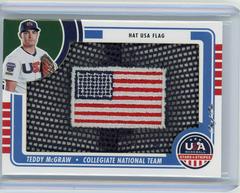 Teddy McGraw [USA Flag] #75 Baseball Cards 2023 Panini Stars & Stripes USA Prices
