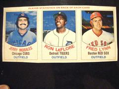Fred Lynn, Jerry Morales, Ron LeFlore [L Panel Hand Cut] Baseball Cards 1977 Hostess Prices