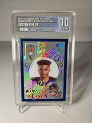 Justin Fields [Black] #KC-14 Football Cards 2021 Panini Illusions King of Cards Prices