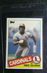 Vince Coleman #24T Baseball Cards 1985 Topps Traded Tiffany Prices