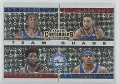 Al Horford, Ben Simmons, Joel Embiid, Tobias Harris Basketball Cards 2019 Panini Contenders Team Quads Prices