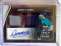 Andres Munoz #TT2S-AM Baseball Cards 2022 Panini Absolute Tools of the Trade 2 Swatch Signatures Prices