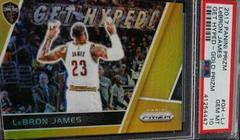 LeBron James [Gold Prizm] Basketball Cards 2017 Panini Prizm Get Hyped Prices