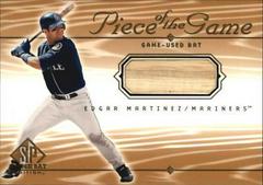 Edgar Martinez #EM Baseball Cards 2001 SP Game Bat Piece of the Game Prices