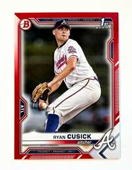 Ryan Cusick [Red] #BD-27 Baseball Cards 2021 Bowman Draft Prices
