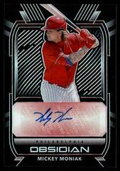Mickey Moniak [Red] Baseball Cards 2021 Panini Chronicles Obsidian Autographs Prices