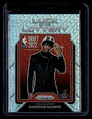 Shaedon Sharpe [Mojo] #10 Basketball Cards 2022 Panini Prizm Luck of the Lottery Prices