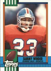 Sammy Winder #45 Football Cards 1990 Topps Tiffany Prices