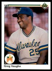 Greg Vaughn Baseball Cards 1990 Upper Deck Prices