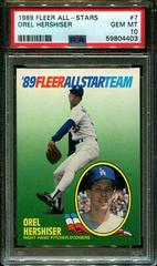 Orel Hershiser Baseball Cards 1989 Fleer All Stars Prices