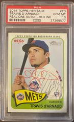 Travis D'Arnaud [Red Ink] #TD Baseball Cards 2014 Topps Heritage Real One Autographs Prices