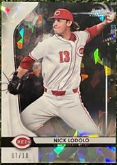 Nick Lodolo [Black Atomic Refractor] #BPR-10 Baseball Cards 2020 Bowman Sterling Prices